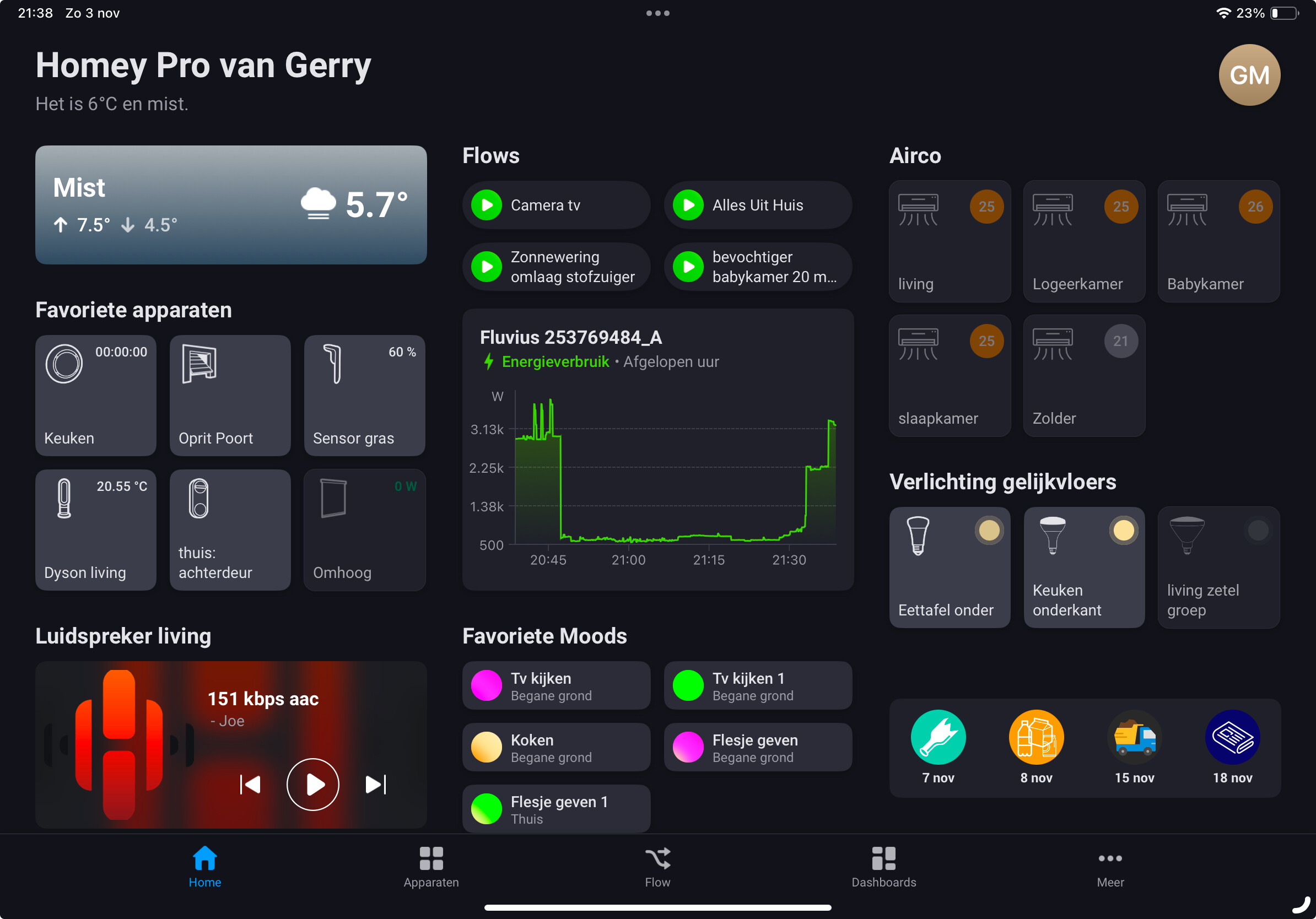 Smart home app mobilon